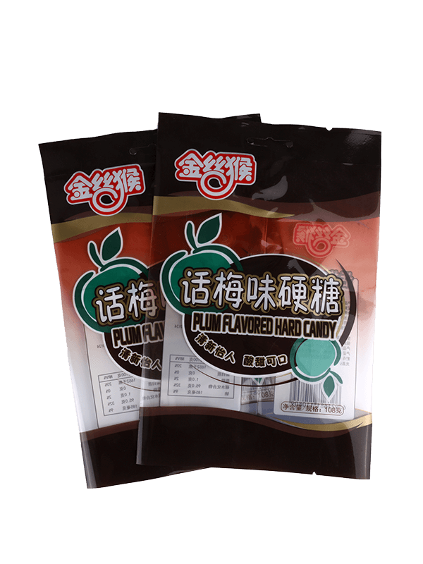 Sac d'emballage en plastique pour collations à finition mate de qualité alimentaire